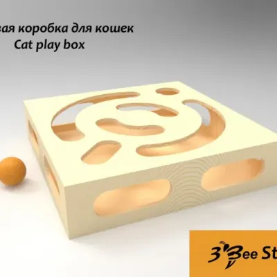 Игровая коробка для кошек
