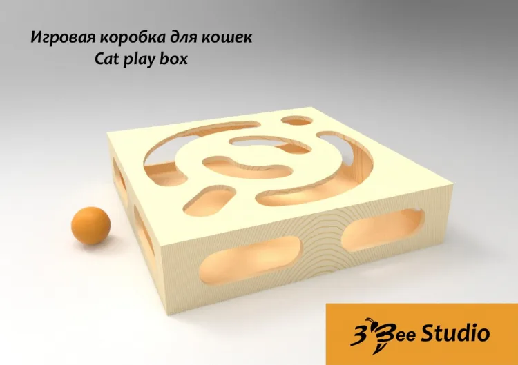 Игровая коробка для кошек