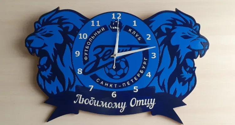 Макет часов Зенит футбольный клуб CDR