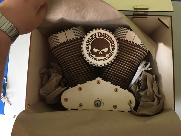 Ночник wooden v2 engine, фото 7