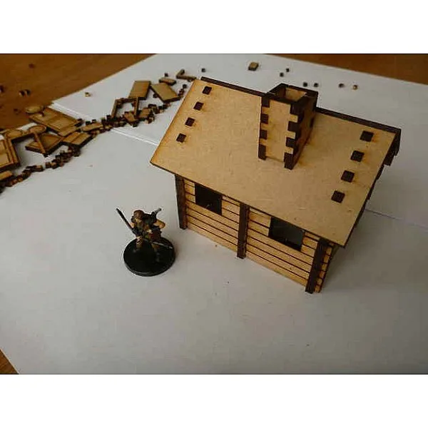 Домик log cabin for 28mm