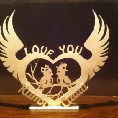 Валентинка love you