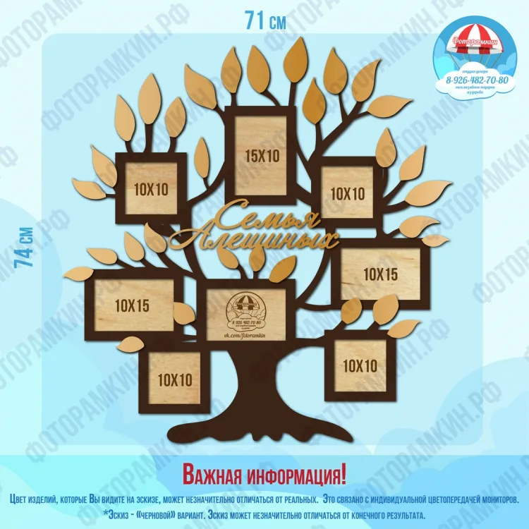 Семейные деревья Семья Алешиных