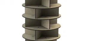 Полка напольная круг простая