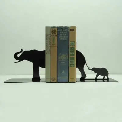 Стопоры для книг семья слонов