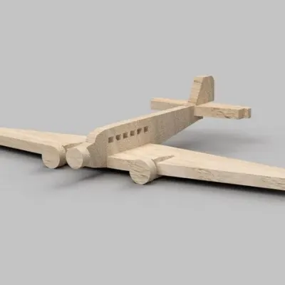 Самолетик: макет Junkers Ju-52 с иллюминаторами