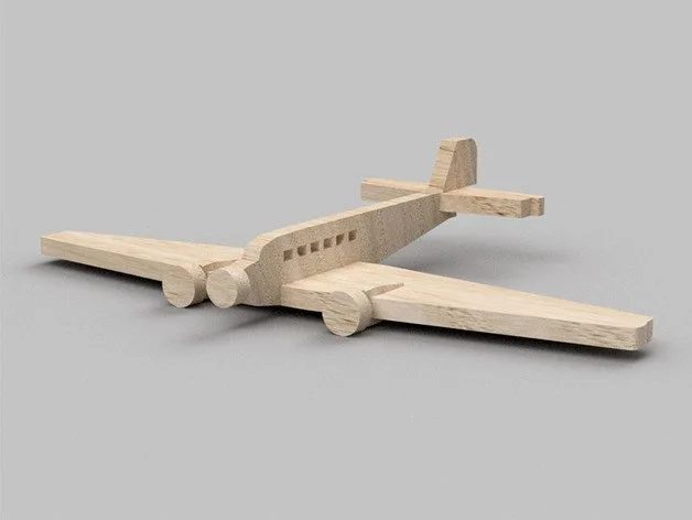 Самолетик: макет Junkers Ju-52 с иллюминаторами