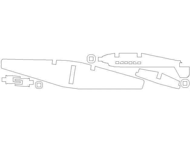 Самолетик: макет Junkers Ju-52 с иллюминаторами, фото 2