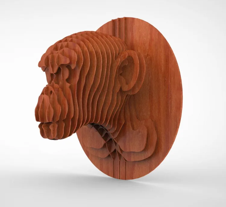 обезьяна 3D, фото 3