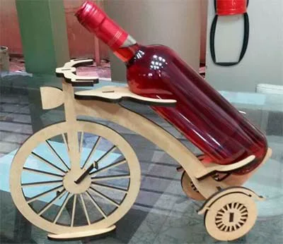 Подставка под бутылку в форме ретро-велосипеда