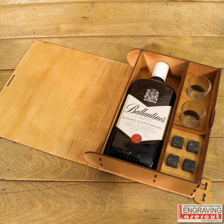 Мини бар из дерева: корпус-книга Ballantine’s, фото 4
