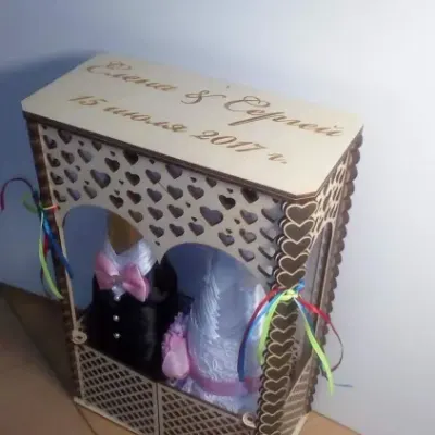 Коробка для 2 бутылок шампанского