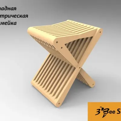 Складная параметрическая скамейка
