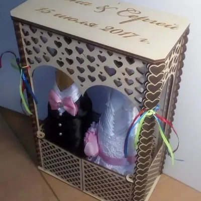 Коробка для 2 бутылок шампанского