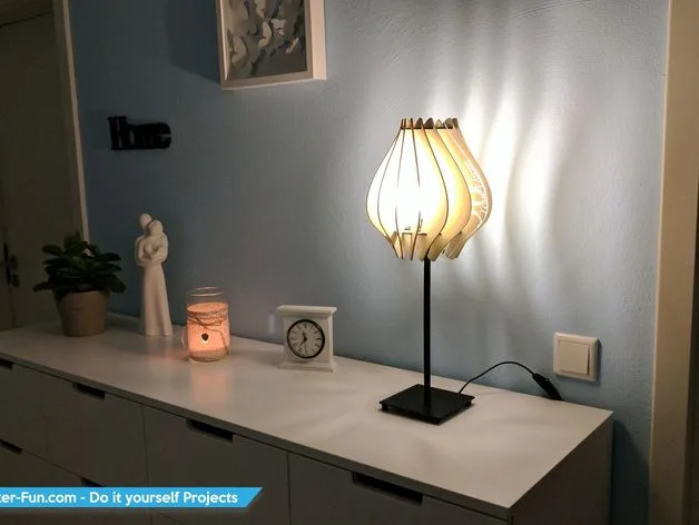 laser cutted lamp