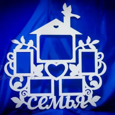 Фоторамка домик семья