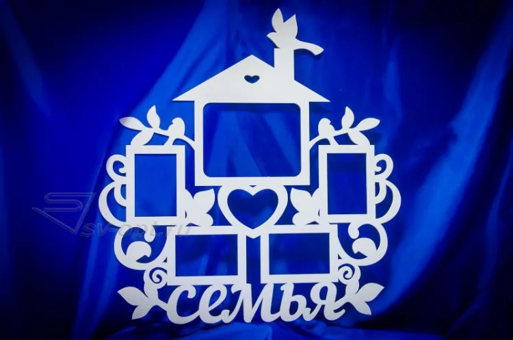 Фоторамка домик семья