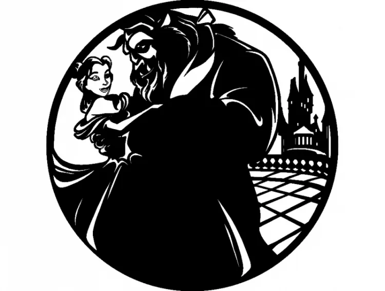 Часы Красавица и Чудовище