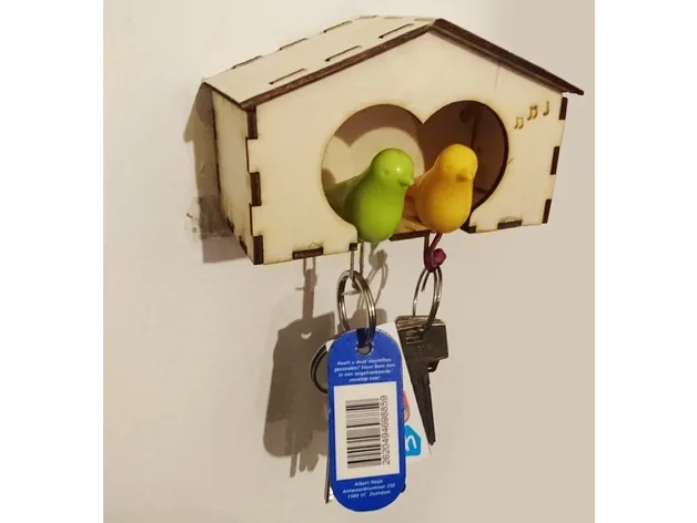 Ключница птички в скворечнике