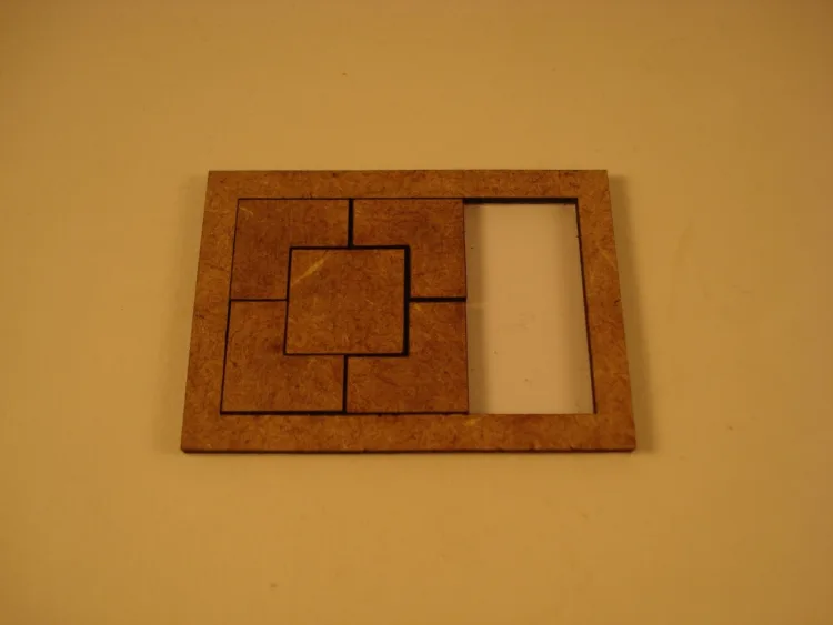 Головоломка на перемещение фигур: макет Puzzle с геометрией, фото 2