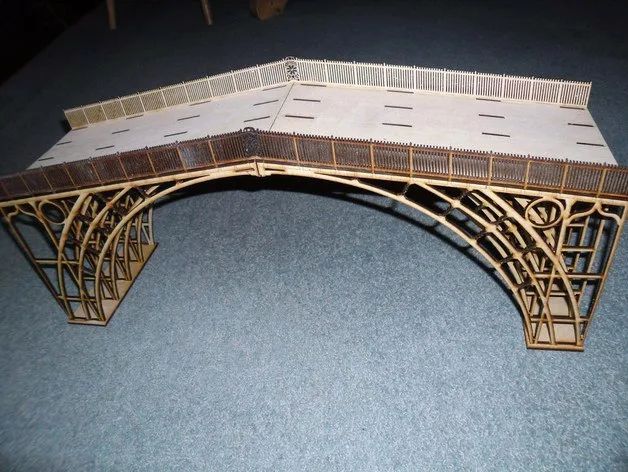 Чертежи моста ironbridge из фанеры для лазерной резки, фото 3