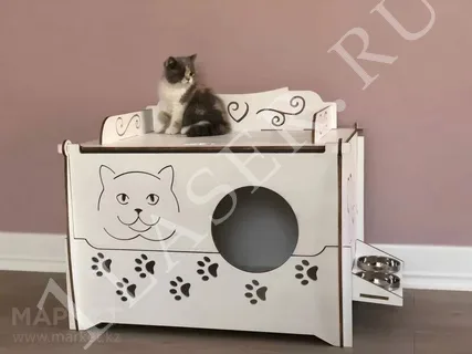 Кошачий домик макет