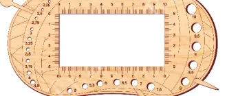 Линейка для вязания