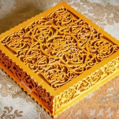 Макет шкатулочки резной