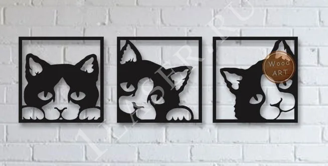 Панно Котики