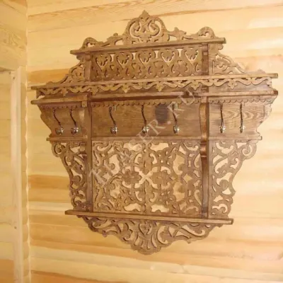 Резная вешалка