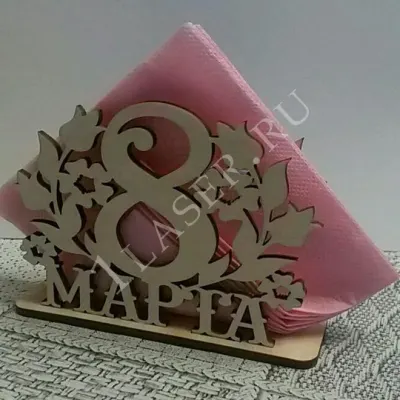 Салфетница 8 марта