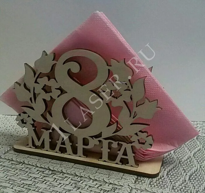 Салфетница 8 марта