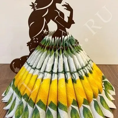 Салфетница Девушка с косой