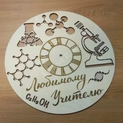 Часы для учителя химии