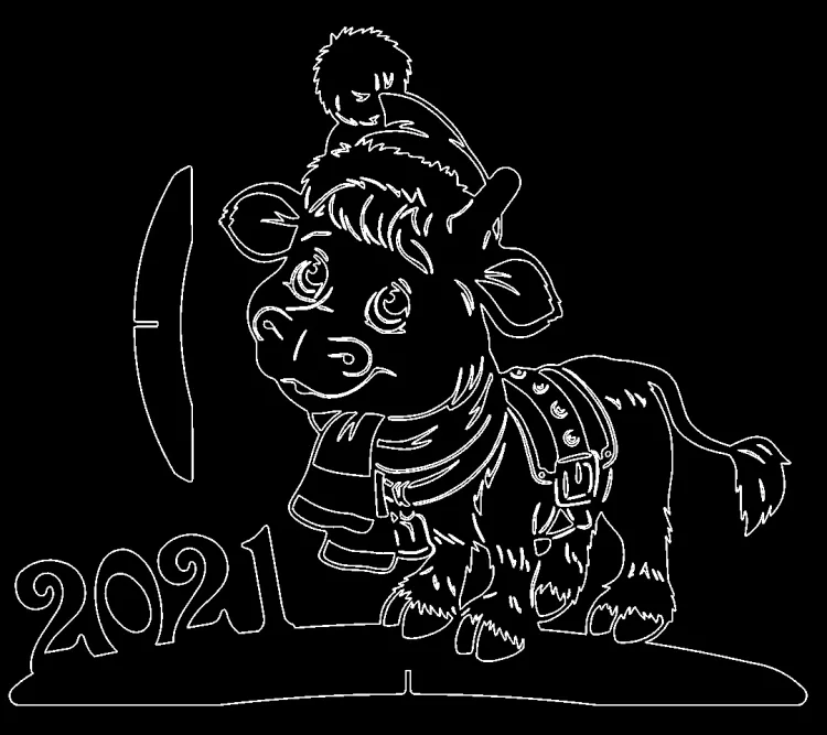 Символ 2021 года «Бычок»