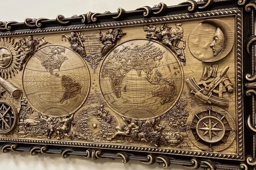 3Д картина Карта Мира