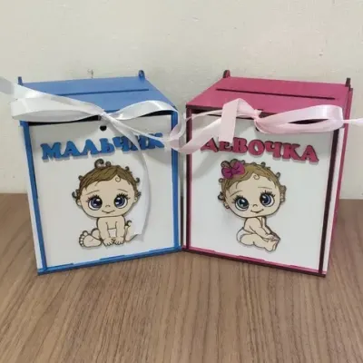 Коробочки на свадьбу «Мальчик и девочка»