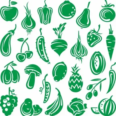 Фрукты-овощи, школа, лайнарт, новый год и спорт