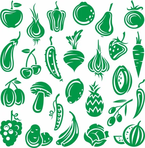 Фрукты-овощи, школа, лайнарт, новый год и спорт