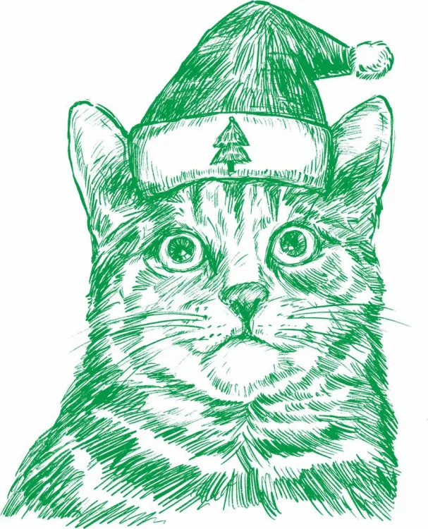 Пицца, рождественская, на колёсах и коты, фото 5