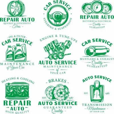 Автосервисная, животные, кофейная, швейная, викинговская сборки