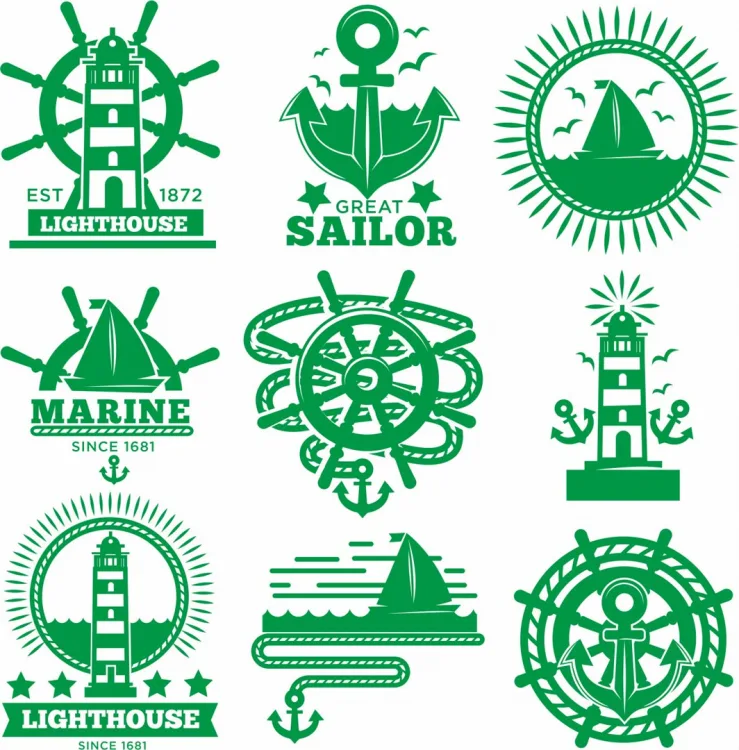 Морские лейблы и лошадки