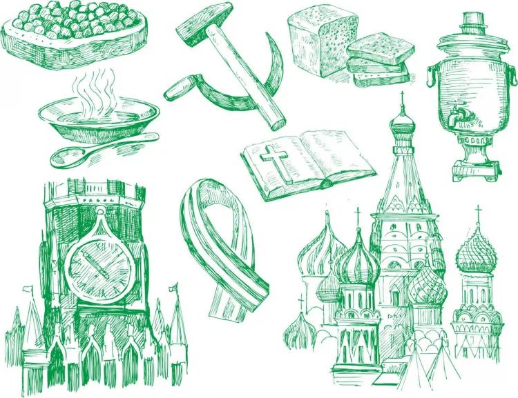 Векторные зарисовки Москва: Царь-колокол для лазерной резки, фото 2