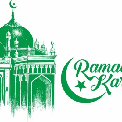 Макет для лазерной резки Ramadan Kareem, CDR: мечеть контуром