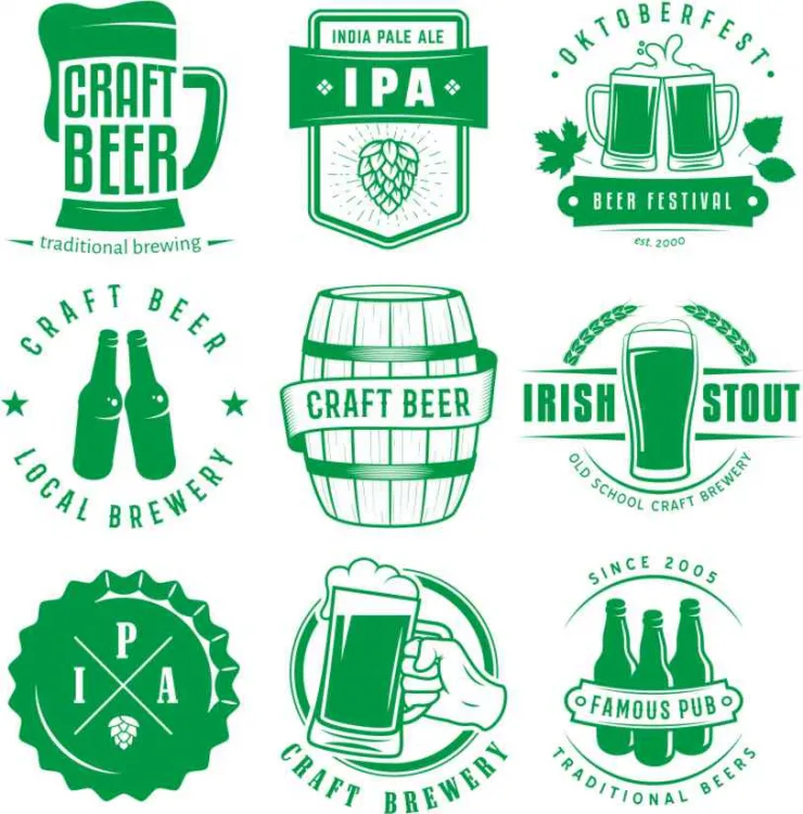 Пивные лейблы: кельтские мотивы и Craft Beer для резки