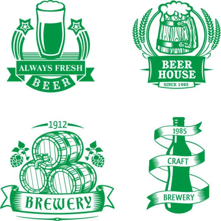 Пивные лейблы: кружки Always Fresh Beer и Beer House