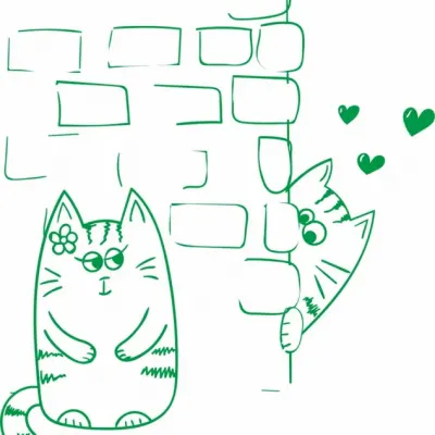 Влюбленный котик