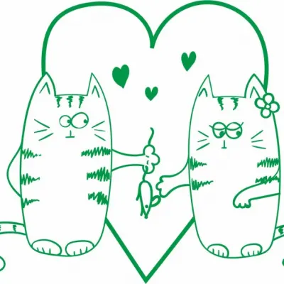 Влюблённые коты