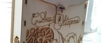 Коробка для вина с цветами на 8 марта