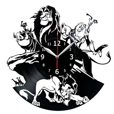 Часы из винила «Король лев»